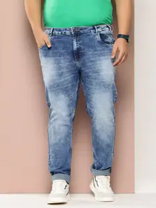 Sztori Men Plus Size Slim Fit Heavy Fade Stretchable Jeans
