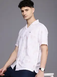 Louis Philippe Sport Slim Fit Floral Printed Cuban Collar Casual Shirt