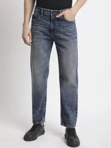 The Roadster Lifestyle Co Men Relaxed Fit Pure Cotton Light Fade Tinted Jeans