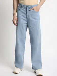 Bene Kleed Men Wide Leg Mid-Rise Heavy Fade Jeans