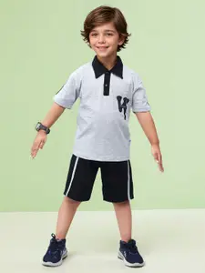 Toonyport Boys Printed Pure Cotton T-shirt with Shorts