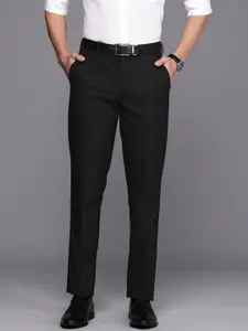 Louis Philippe Men Slim Fit Solid Formal Trousers