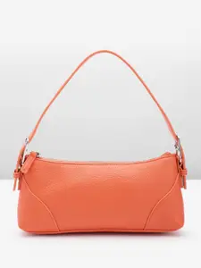 MANGO Textured Structured Baguette With Buckle