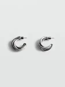 MANGO Contemporary Half Hoop Earrings