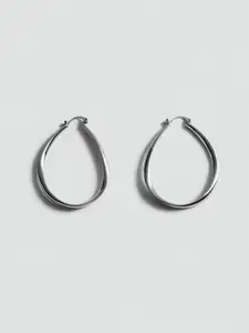 MANGO Oval Shaped Hoop Earrings