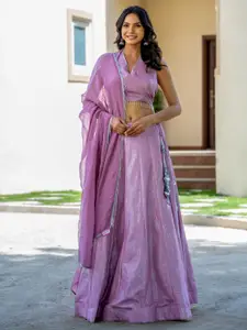 HOUSE OF JAMOTI Iqra Embellished Ready to Wear Lehenga & Blouse With Dupatta