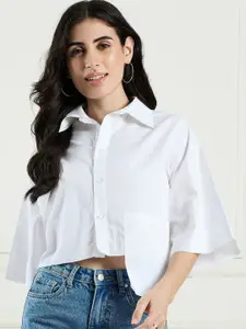 DRAPE AND DAZZLE Women Relaxed Opaque Casual Shirt