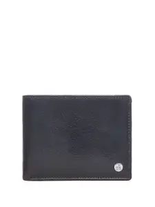 Eske Men Textured Leather Two Fold Wallet