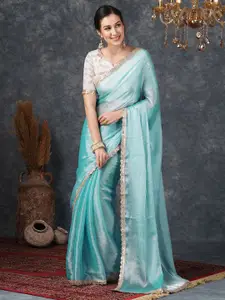 Satrani Embellished Pure Chiffon Saree