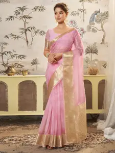 Satrani Woven Design Zari Banarasi Saree