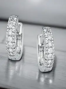 OOMPH Crystals Contemporary Hoop Earrings