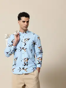 Mr Bowerbird Men Premium Printed Pure Cotton Casual Shirt