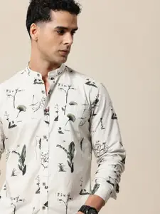 Mr Bowerbird Men Premium Floral Printed Pure Cotton Casual Shirt