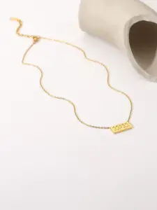 VIEN Gold-Plated Stainless Steel Waterproof Necklace