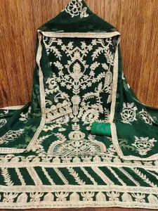 KIMISHA Embroidered Unstitched Dress Material