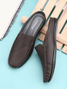 Provogue Men Textured PU Mules