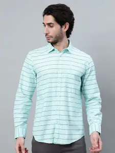 Cantabil Men Horizontal Striped Casual Shirt