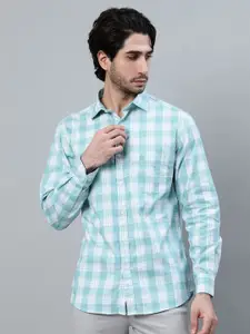Cantabil Men Gingham Checks Opaque Checked Casual Shirt