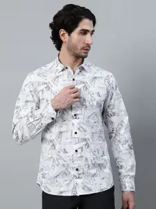 Cantabil Men Opaque Printed Casual Shirt