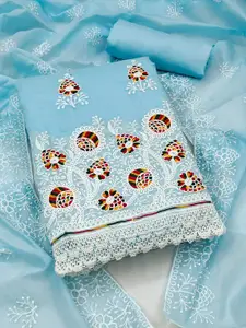 KIMISHA Floral Embroidered Unstitched Dress Material