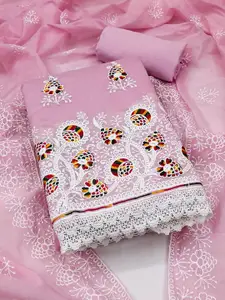 KIMISHA Floral Embroidered Unstitched Dress Material