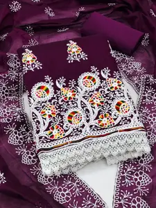 KIMISHA Embroidered Unstitched Dress Material