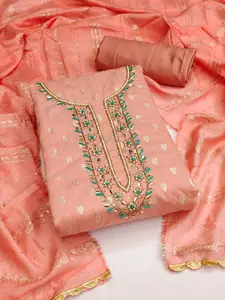 KIMISHA Embellished Unstitched Dress Material