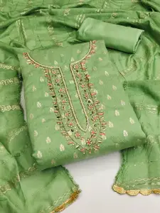 KIMISHA Embellished Unstitched Dress Material