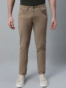 Cantabil Men Solid Mid-Rise Regular Fit Comfort Jeans