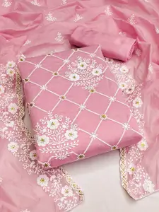 KIMISHA Embroidered Unstitched Dress Material