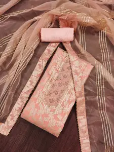 KIMISHA Embellished Unstitched Dress Material