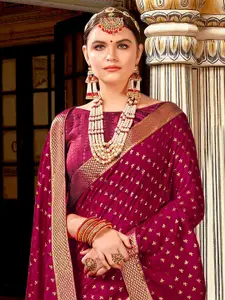 Saree mall Woven Design Ethnic Motifs Zari Sarees
