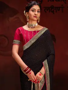 Saree mall Embellished Beads and Stones Sarees