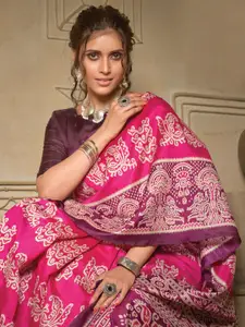 Saree mall Ethnic Motifs Ikat Sarees