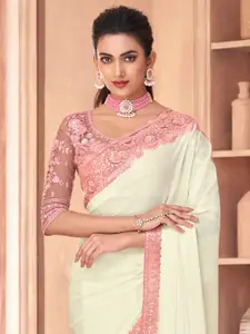 Saree mall Sequinned Embroidered Sarees