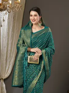 Saree mall Woven Design Ethnic Motifs Zari Kanjeevaram Sarees