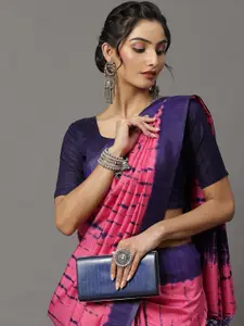 Saree mall Tie and Dye Block Print Sarees
