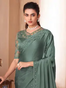 Saree mall Sequinned Satin Sarees