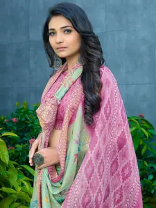 Saree mall Ethnic Motifs Woven Designed Zari Banarasi Sarees