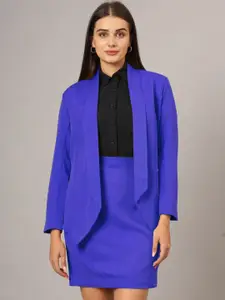BRINNS Shawl Collar Blazer & Skirt Suit