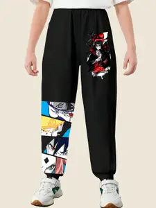 BAESD Boys Graphic Printed Regular Fit Cotton Mid Rise Joggers