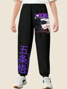 BAESD Boys Printed Cotton Mid Rise Joggers