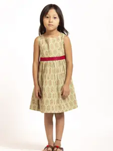 Sangria  Girls  Printed Pure Cotton Dresses