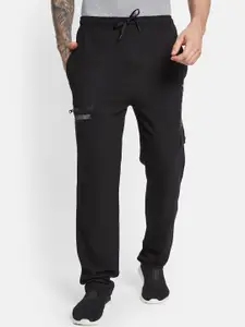 Octave Men Solid Regular Fit Mid-Rise Cotton Regular Joggers