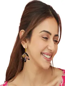 AccessHer Floral Shaped Minimal Drop Earrings