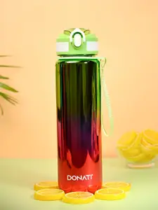 MARKET99 Pink & Green Colourblocked Sipper Water Bottle 1 L