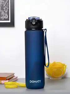 MARKET99 Blue & Black Typography Printed Sipper Water Bottle 1 L