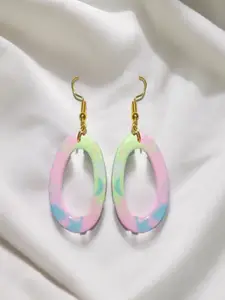 AccessHer Oval Ceramic Drop Earrings