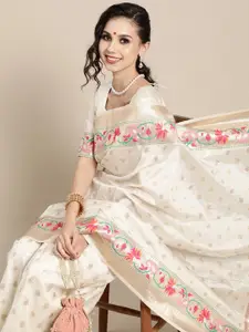 Anouk Woven Design Zari Banarasi Saree