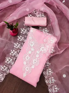 KIMISHA Floral Embroidered Unstitched Dress Material